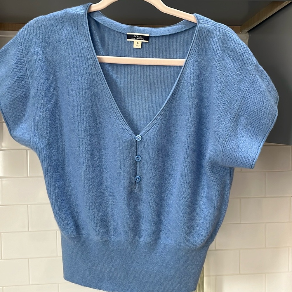 J.Crew Cashmere short sleeve sweater